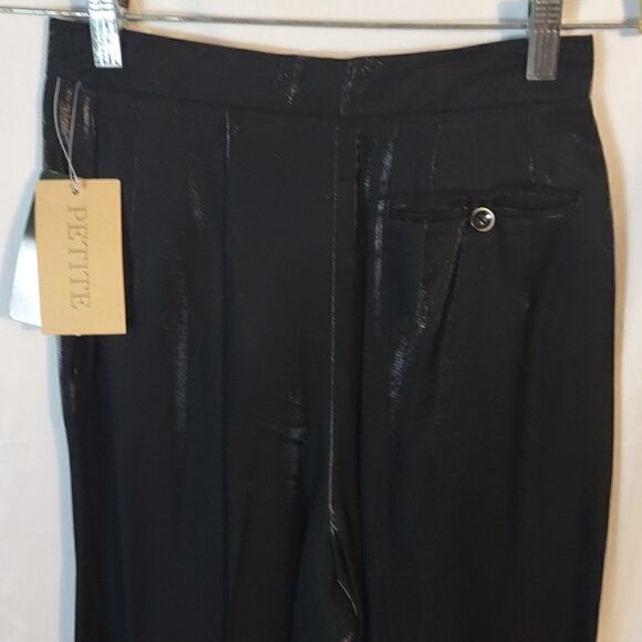 Harve' Bemard Black Petite Slacks - Picture 7 of 9